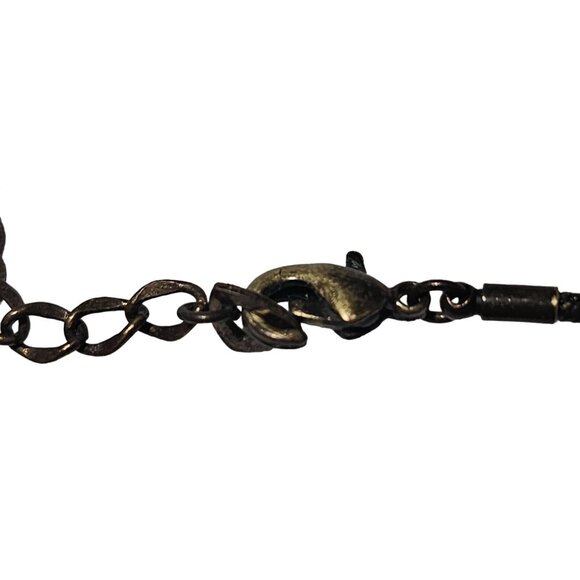 Boho Green Jasper Stacked Pendant Necklace Calming Positive Spiritual Jewelry - Picture 4 of 6